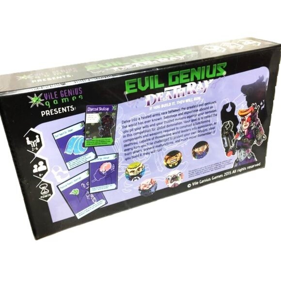 Evil Genius Deathray Game - Vice Genius Games 2015 NWT - NOS - Picture 3 of 11